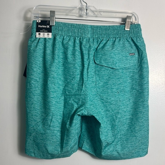 NWT Hurley Teal Blue Volley Swim Shorts Size Small - Picture 2 of 6